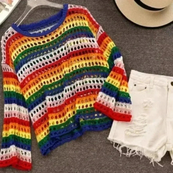 FIshnet Sweater Top - Picture 4 of 4